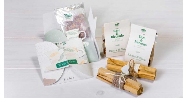 Bomboniere con Spezie, Erbe e Tisane per Matrimonio a Tema Spezie