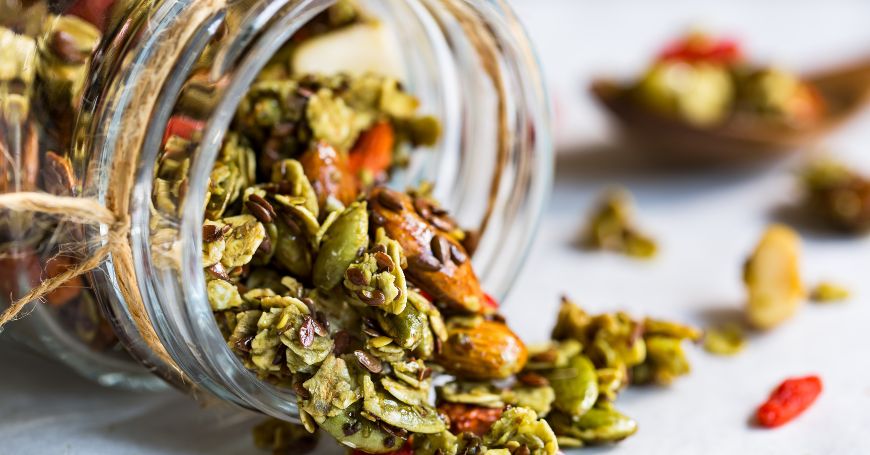 Matcha Tea Granola: Recipe