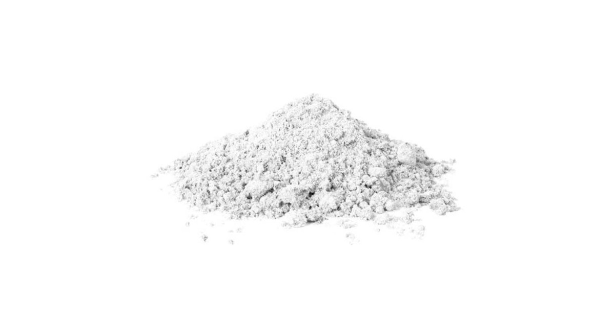 Argilla bianca in polvere per la cura del corpo