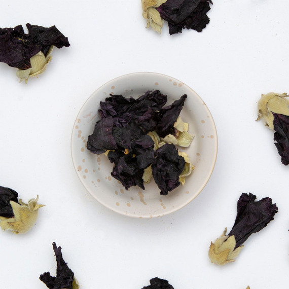 Black peony, edible flowers for cocktail garnish