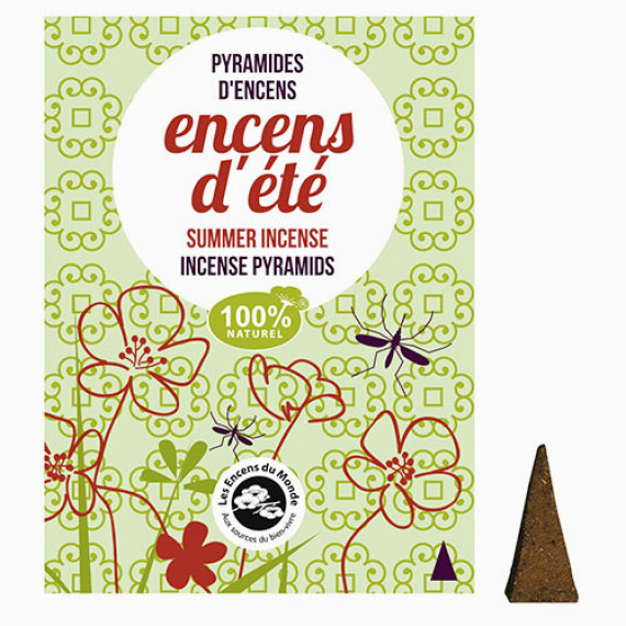 Pyramides d'encens anti-moustiques avec support