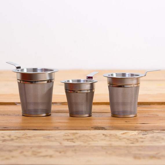 teiere ipow Filtro per infusione di tè in maglia di acciaio inossidabile extra sottile con coperchio e maniglia per tazze da tè tazze e pentole a grana grossa 