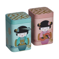 New Little Geisha, scatole in latta da 100g