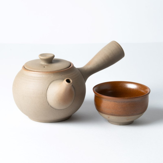 Teiera con manico laterale -Tao- e tazza
