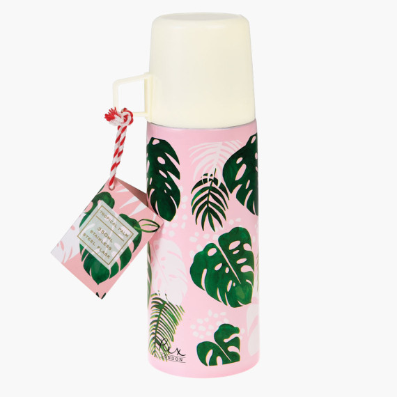 Tropical palm tea thermos