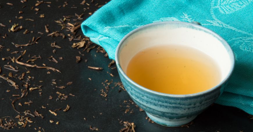 tazza di tè bancha