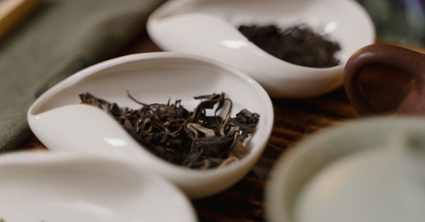 ciotole di tè oolong