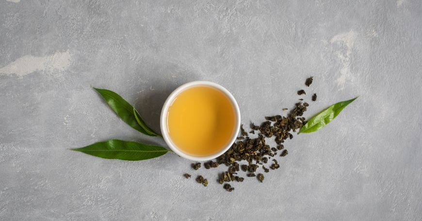 tazza di tè oolong