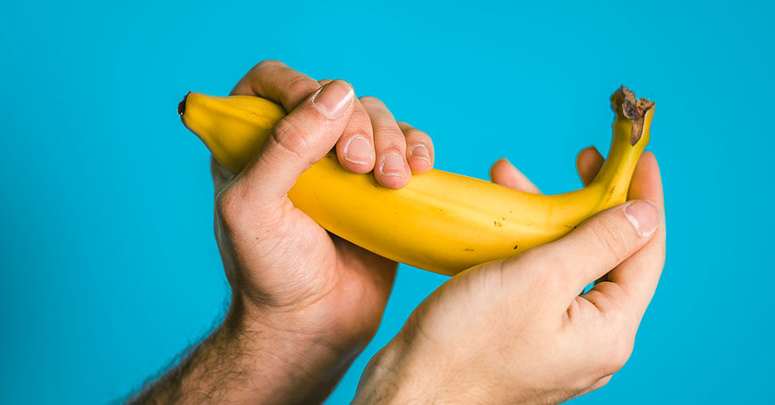 banana come metafora per erbe afrodisiache per uomo