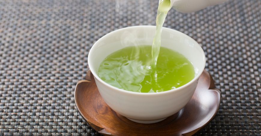 Tasse grüner Tee